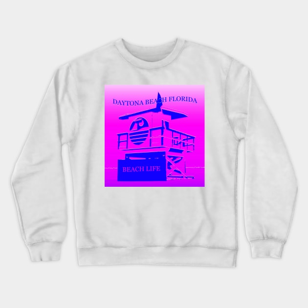 Daytona Beach Florida Crewneck Sweatshirt by dltphoto